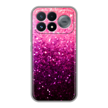 Силиконовый чехол на Poco F9 Pro с принтом Блестки