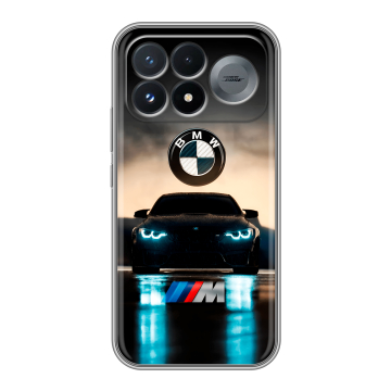 Силиконовый чехол на Poco F9 Pro с принтом БМВ BMW