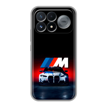 Силиконовый чехол на Poco F9 Pro с принтом БМВ BMW