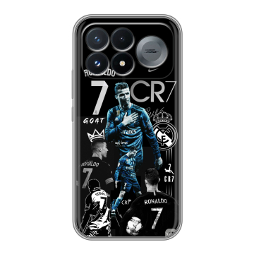 Силиконовый чехол на Poco F9 Pro с принтом Реал Роналдо