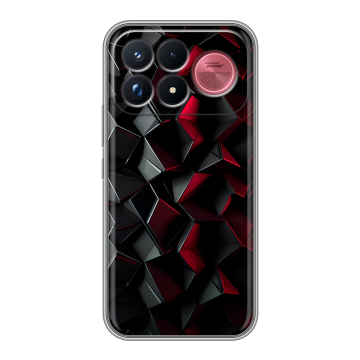 Силиконовый чехол на Poco F9 Ultra с принтом Абстракция
