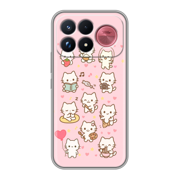 Силиконовый чехол на Poco F9 Ultra с принтом Hello Kitty Хелоу Кити