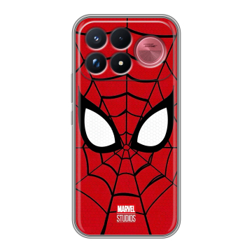 Силиконовый чехол на Poco F9 Ultra с принтом человек паук spiderman