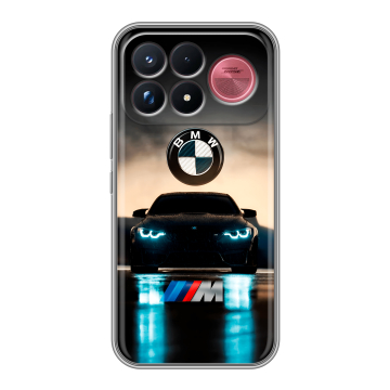Силиконовый чехол на Poco F9 Ultra с принтом БМВ BMW