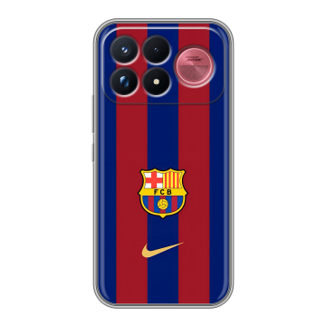 Силиконовый чехол на Poco F9 Ultra с принтом Барселона Barcelona