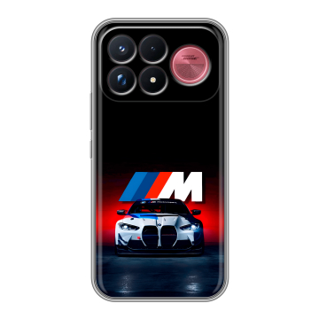 Силиконовый чехол на Poco F9 Ultra с принтом БМВ BMW