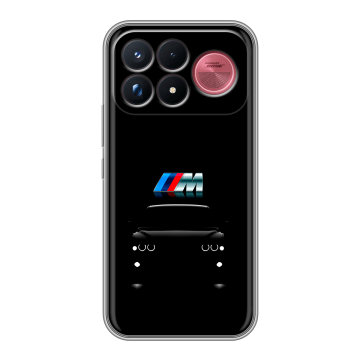 Силиконовый чехол на Poco F9 Ultra с принтом БМВ BMW