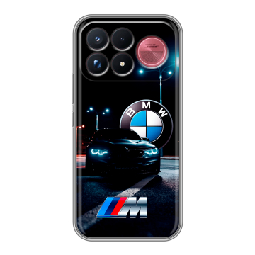 Силиконовый чехол на Poco F9 Ultra с принтом БМВ BMW