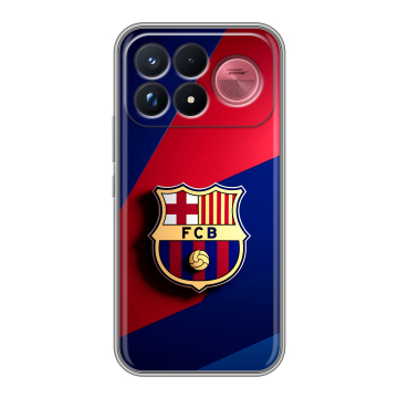 Силиконовый чехол на Poco F9 Ultra с принтом Барселона Barcelona