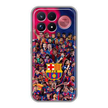 Силиконовый чехол на Poco F9 Ultra с принтом Барселона Barcelona