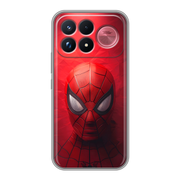 Силиконовый чехол на Poco F9 Ultra с принтом Spiderman Человек паук