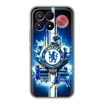 Силиконовый чехол на Poco F9 Ultra с принтом Chelsea Челси