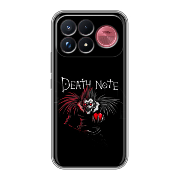 Силиконовый чехол на Poco F9 Ultra с принтом Death note Тетрадь смерти