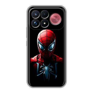 Силиконовый чехол на Poco F9 Ultra с принтом Spiderman Человек паук