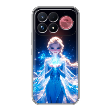 Силиконовый чехол на Poco F9 Ultra с принтом Холодное сердце Frozen