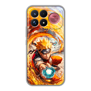 Силиконовый чехол на Poco F9 Ultra с принтом Аниме Наруто Naruto