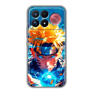 Силиконовый чехол на Poco F9 Ultra с принтом Аниме Наруто Naruto