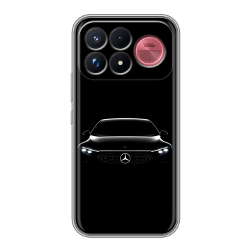 Силиконовый чехол на Poco F9 Ultra с принтом Mercedes Мерседес