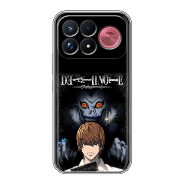 Силиконовый чехол на Poco F9 Ultra с принтом Death note Тетрадь смерти