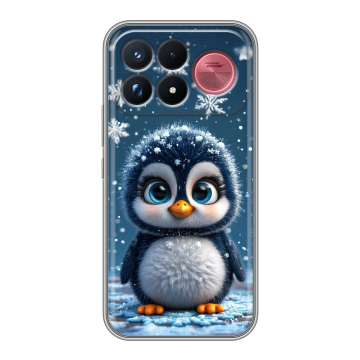 Силиконовый чехол на Poco F9 Ultra с принтом Новый год