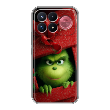 Силиконовый чехол на Poco F9 Ultra с принтом Новый год