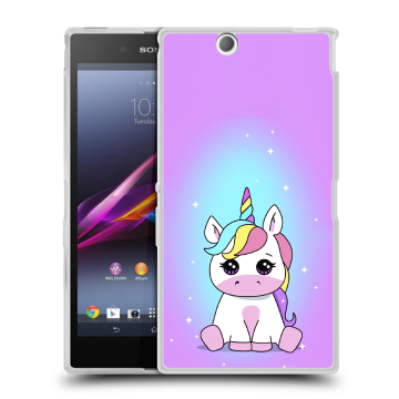 Силиконовый чехол на Sony Xperia Z Ultra с принтом Единорог Силиконовый чехол на Sony Xperia Z Ultra с принтом Единорог