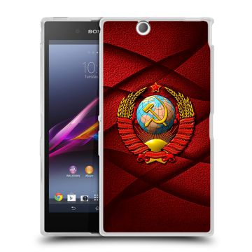 Силиконовый чехол на Sony Xperia Z Ultra с принтом Герб СССР Силиконовый чехол на Sony Xperia Z Ultra с принтом Герб СССР