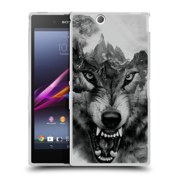 Силиконовый чехол на Sony Xperia Z Ultra с принтом Волк Силиконовый чехол на Sony Xperia Z Ultra с принтом Волк