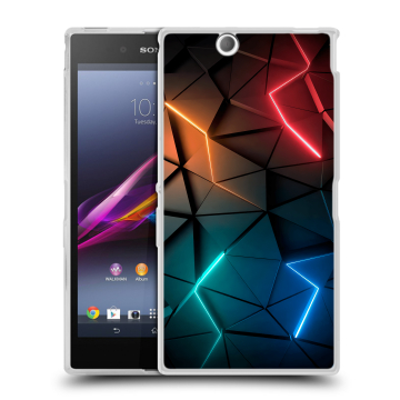 Силиконовый чехол на Sony Xperia Z Ultra с принтом Абстракция неон Силиконовый чехол на Sony Xperia Z Ultra с принтом Абстракция неон