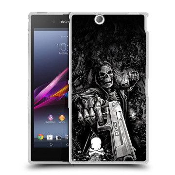 Силиконовый чехол на Sony Xperia Z Ultra с принтом Скелет Силиконовый чехол на Sony Xperia Z Ultra с принтом Скелет