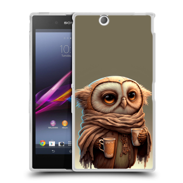 Силиконовый чехол на Sony Xperia Z Ultra с принтом Сова Силиконовый чехол на Sony Xperia Z Ultra с принтом Сова