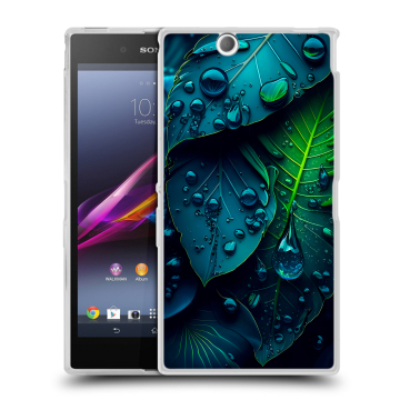 Силиконовый чехол на Sony Xperia Z Ultra с принтом Листья Силиконовый чехол на Sony Xperia Z Ultra с принтом Листья