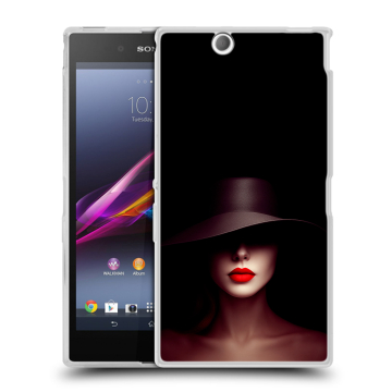 Силиконовый чехол на Sony Xperia Z Ultra с принтом Девушка в шляпе Силиконовый чехол на Sony Xperia Z Ultra с принтом Девушка в шляпе