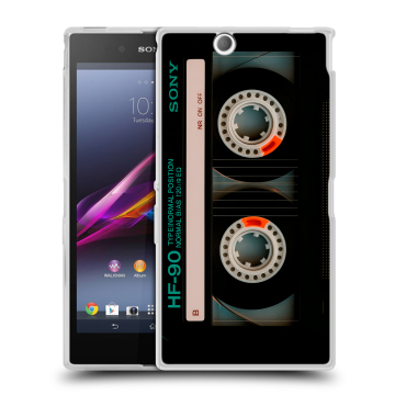 Силиконовый чехол на Sony Xperia Z Ultra с принтом Кассета Силиконовый чехол на Sony Xperia Z Ultra с принтом Кассета