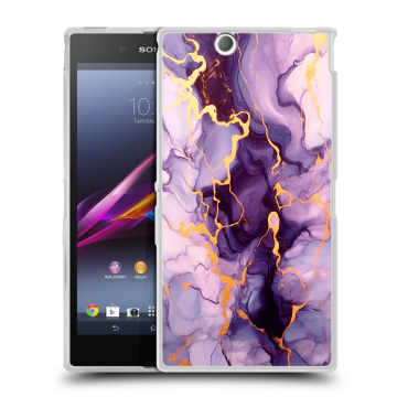 Силиконовый чехол на Sony Xperia Z Ultra с принтом Мрамор Силиконовый чехол на Sony Xperia Z Ultra с принтом Мрамор