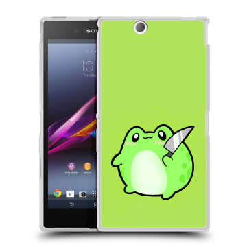 Силиконовый чехол на Sony Xperia Z Ultra с принтом Лягушенок Силиконовый чехол на Sony Xperia Z Ultra с принтом Лягушенок