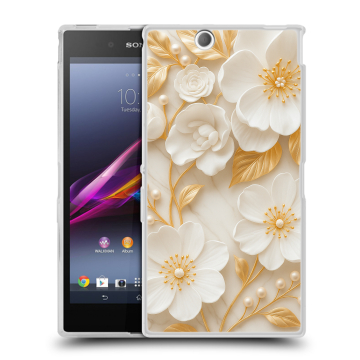 Силиконовый чехол на Sony Xperia Z Ultra с принтом Цветы Силиконовый чехол на Sony Xperia Z Ultra с принтом Цветы