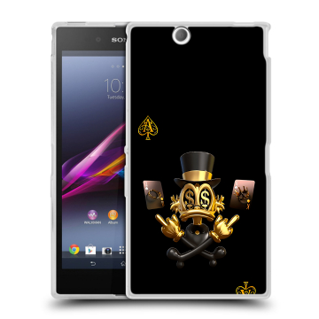 Силиконовый чехол на Sony Xperia Z Ultra с принтом Золотой скрудж макдак Силиконовый чехол на Sony Xperia Z Ultra с принтом Золотой скрудж макдак