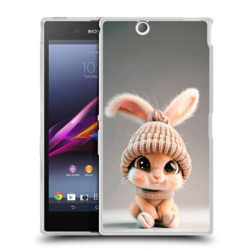 Силиконовый чехол на Sony Xperia Z Ultra с принтом Кролик Силиконовый чехол на Sony Xperia Z Ultra с принтом Кролик