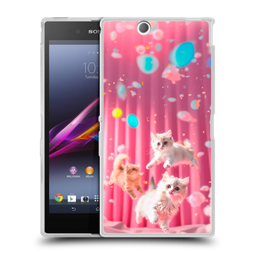 Силиконовый чехол на Sony Xperia Z Ultra с принтом милые котики Силиконовый чехол на Sony Xperia Z Ultra с принтом милые котики