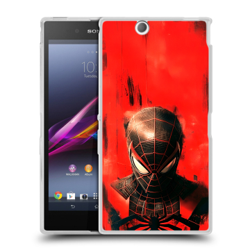 Силиконовый чехол на Sony Xperia Z Ultra с принтом человек паук spiderman Силиконовый чехол на Sony Xperia Z Ultra с принтом человек паук spiderman