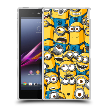 Силиконовый чехол на Sony Xperia Z Ultra с принтом Миньоны Силиконовый чехол на Sony Xperia Z Ultra с принтом Миньоны