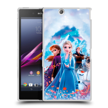 Силиконовый чехол на Sony Xperia Z Ultra с принтом Холодное сердце Frozen Силиконовый чехол на Sony Xperia Z Ultra с принтом Холодное сердце Frozen