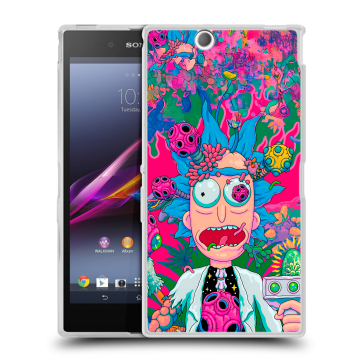 Силиконовый чехол на Sony Xperia Z Ultra с принтом Рик и Морти Rick Morty Силиконовый чехол на Sony Xperia Z Ultra с принтом Рик и Морти Rick Morty