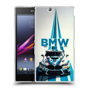 Силиконовый чехол на Sony Xperia Z Ultra с принтом БМВ BMW Силиконовый чехол на Sony Xperia Z Ultra с принтом БМВ BMW