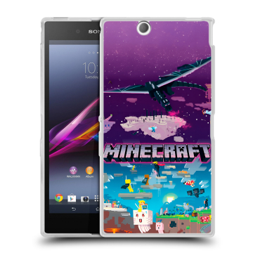 Силиконовый чехол на Sony Xperia Z Ultra с принтом Майнкрафт Minecraft Силиконовый чехол на Sony Xperia Z Ultra с принтом Майнкрафт Minecraft