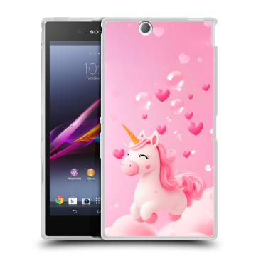 Силиконовый чехол на Sony Xperia Z Ultra с принтом Единорог Силиконовый чехол на Sony Xperia Z Ultra с принтом Единорог
