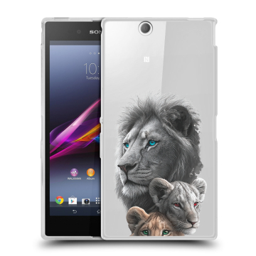 Силиконовый чехол на Sony Xperia Z Ultra  с принтом Львы