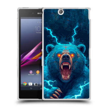 Силиконовый чехол на Sony Xperia Z Ultra  с принтом Медведь