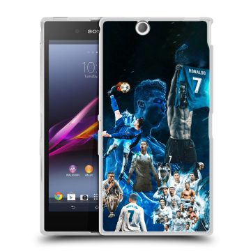 Силиконовый чехол на Sony Xperia Z Ultra с принтом Реал Роналдо Силиконовый чехол на Sony Xperia Z Ultra с принтом Реал Роналдо